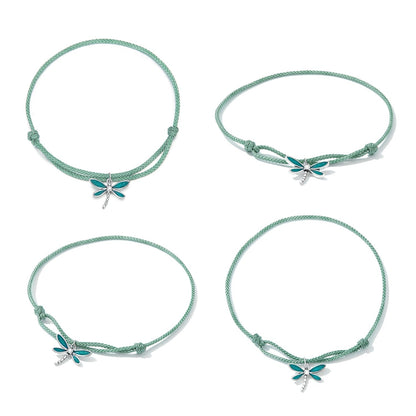 925 Sterling Silver Adjustable Bracelet with CZ and Enamel in Oxidized Finish for Women  DestGlow