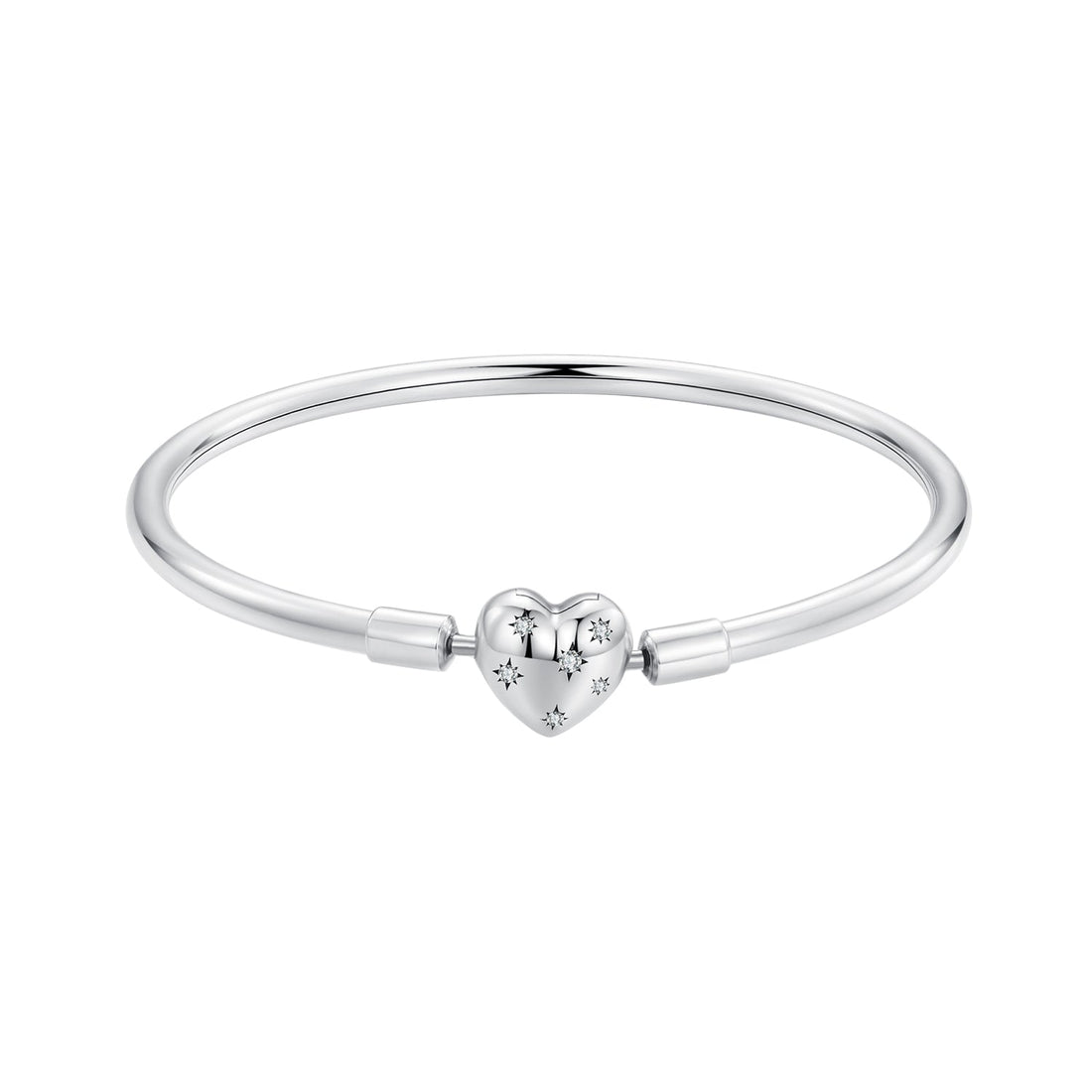 925 Sterling Silver White Gold Plated 17.0cm CZ Bracelet for Women  DestGlow