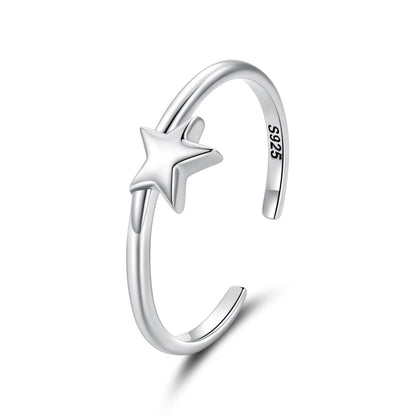 925 Sterling Silver Star Ring for Women  DestGlow