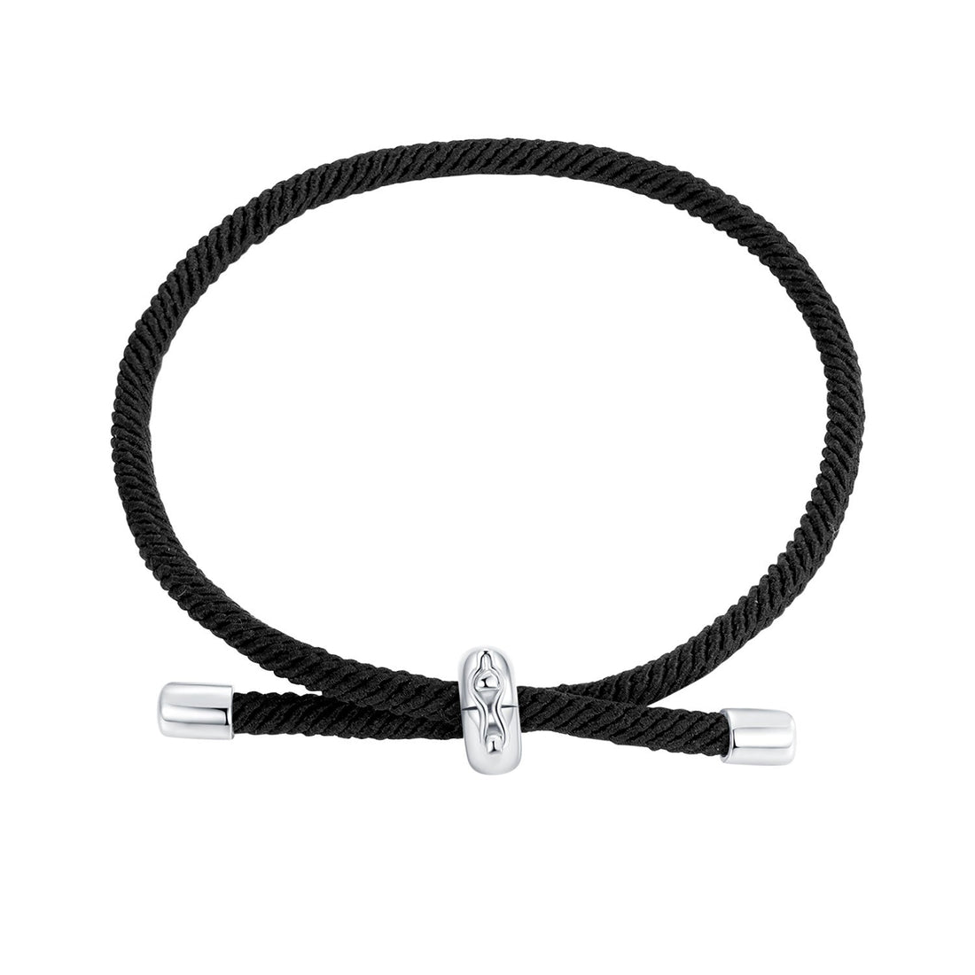 925 Sterling Silver and White Gold Plated Rope Bracelet for Men  DestGlow