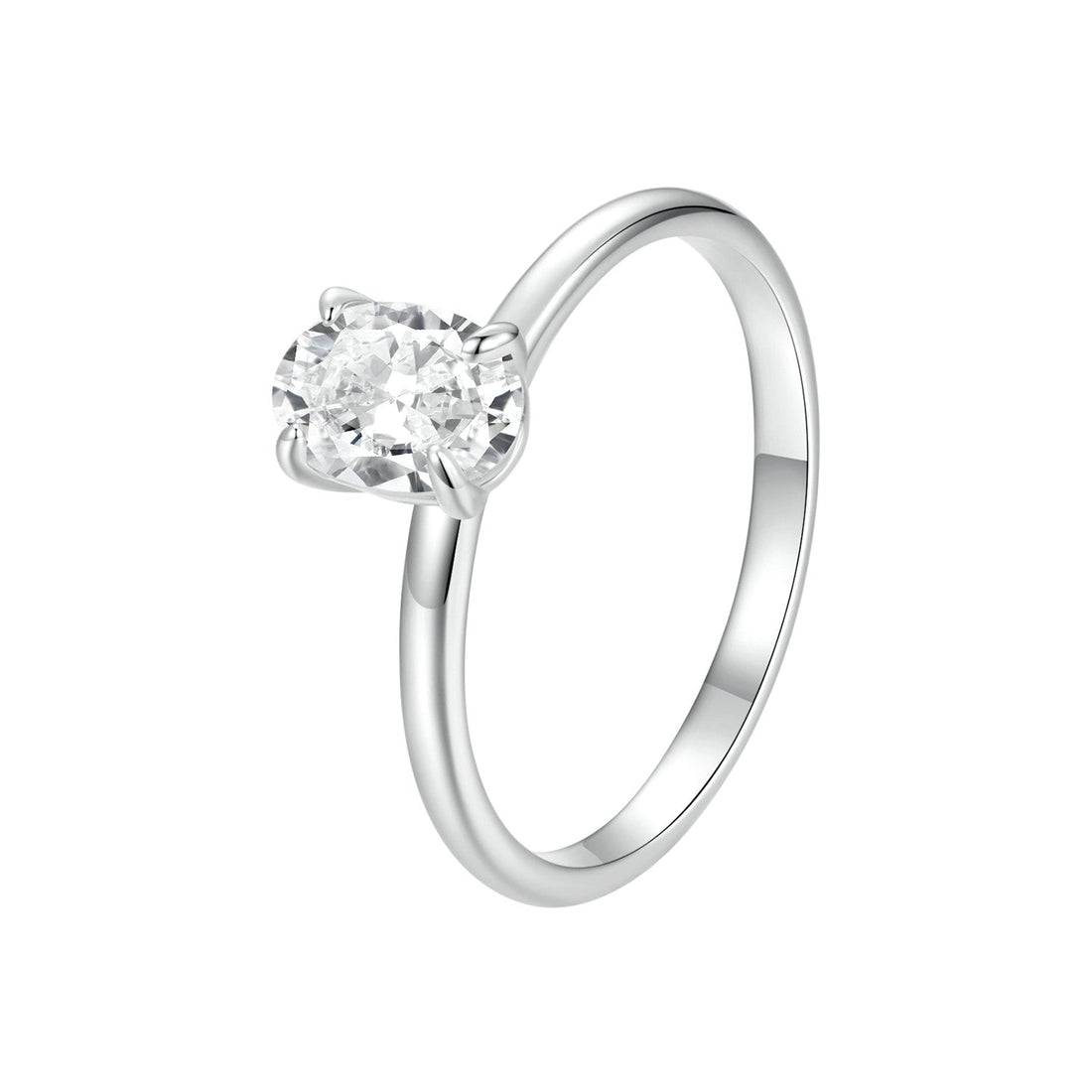 925 Sterling Silver Moissanite 1ct Ring Size 8  DestGlow