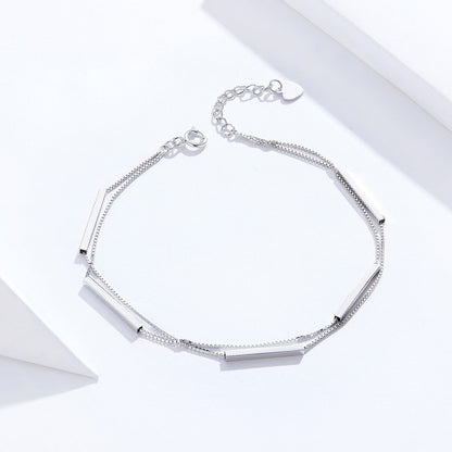 925 Sterling Silver Bracelet 20cm for Women  DestGlow
