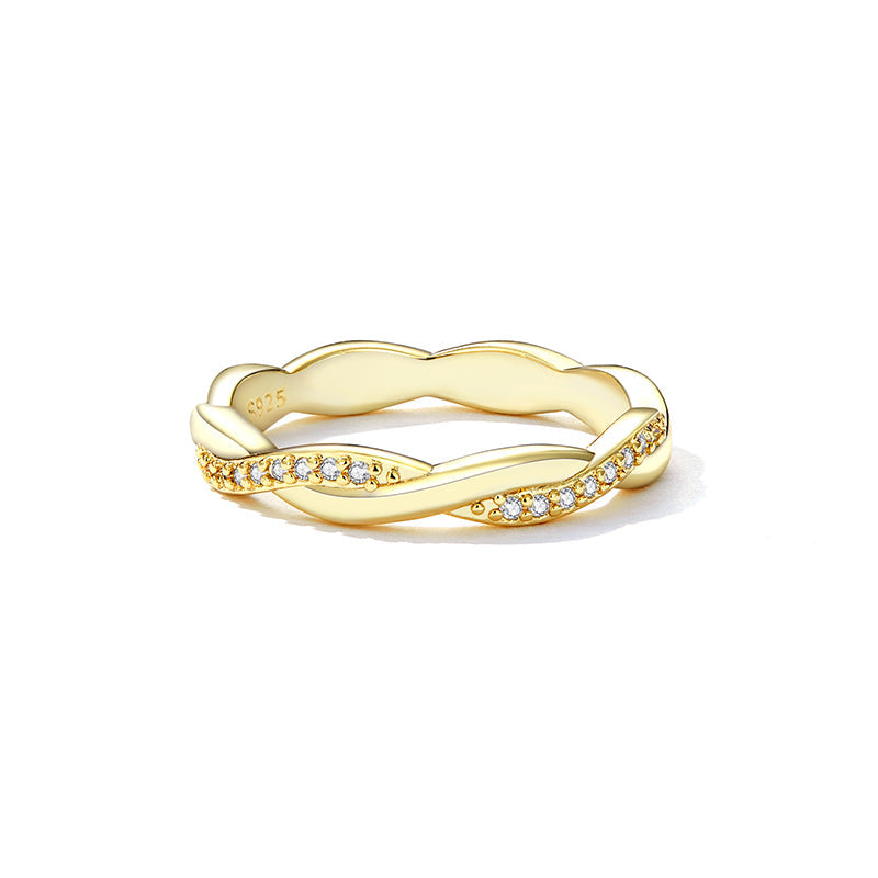925 Sterling Silver Pavé Setting CZ Ring  DestGlow