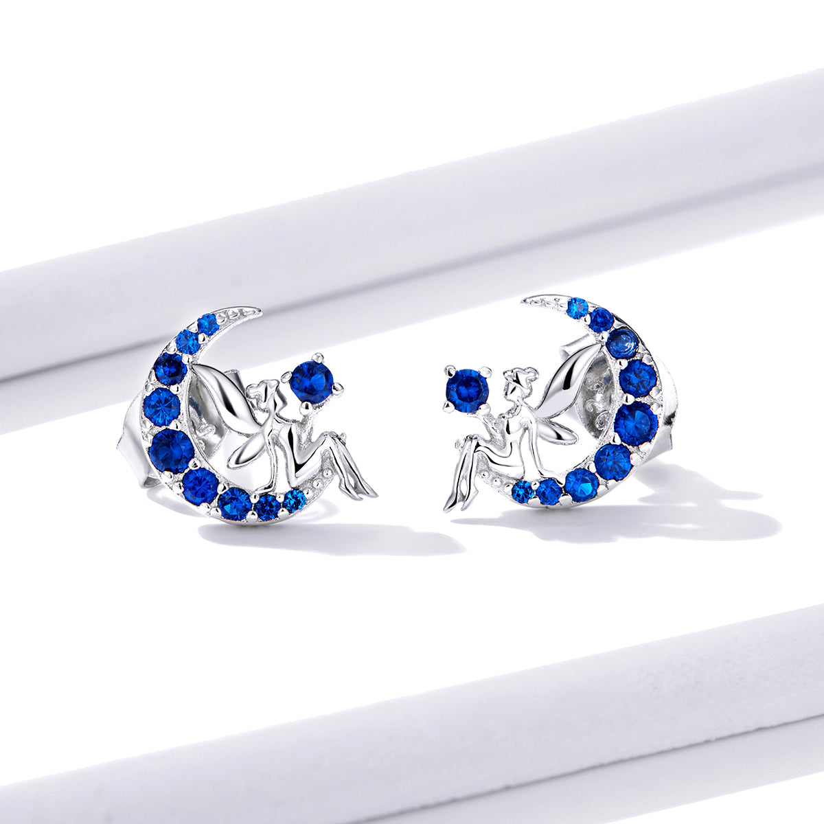 925 Sterling Silver Plated Platinum Pavé Setting CZ Earrings  DestGlow