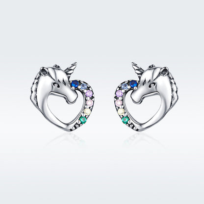 925 Sterling Silver Earrings with Oxidized Finish and Pavé Setting  DestGlow