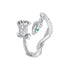 925 Sterling Silver 2mm Pave Setting CZ Ring  DestGlow