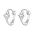 925 Sterling Silver White Gold Plated Earrings with CZ for Women  DestGlow