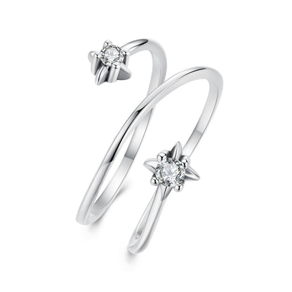 925 Sterling Silver Pavé Setting CZ Oxidized Ring for Women  DestGlow