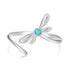 925 Sterling Silver Synthetic Turquoise Pendant 0.5*1.5cm for Women  DestGlow