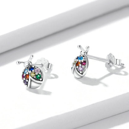 925 Sterling Silver Earrings with Oxidized Finish and Pavé Setting CZ  DestGlow