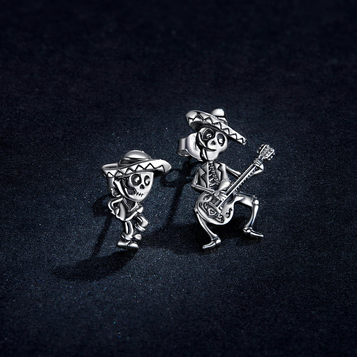 S925 Oxidized Silver Earrings Size 1.5*1cm, 2.4*1.3cm for Women  DestGlow