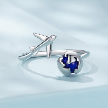 925 Silver 1.8mm Lapis Lazuli Ring  DestGlow