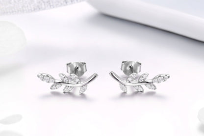 925 Sterling Silver Earrings with CZ  DestGlow