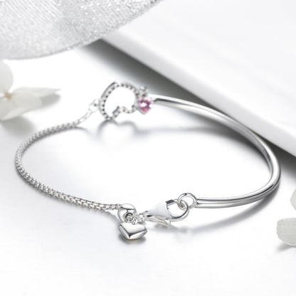 925 Sterling Silver Bracelet 19cm for Women  DestGlow