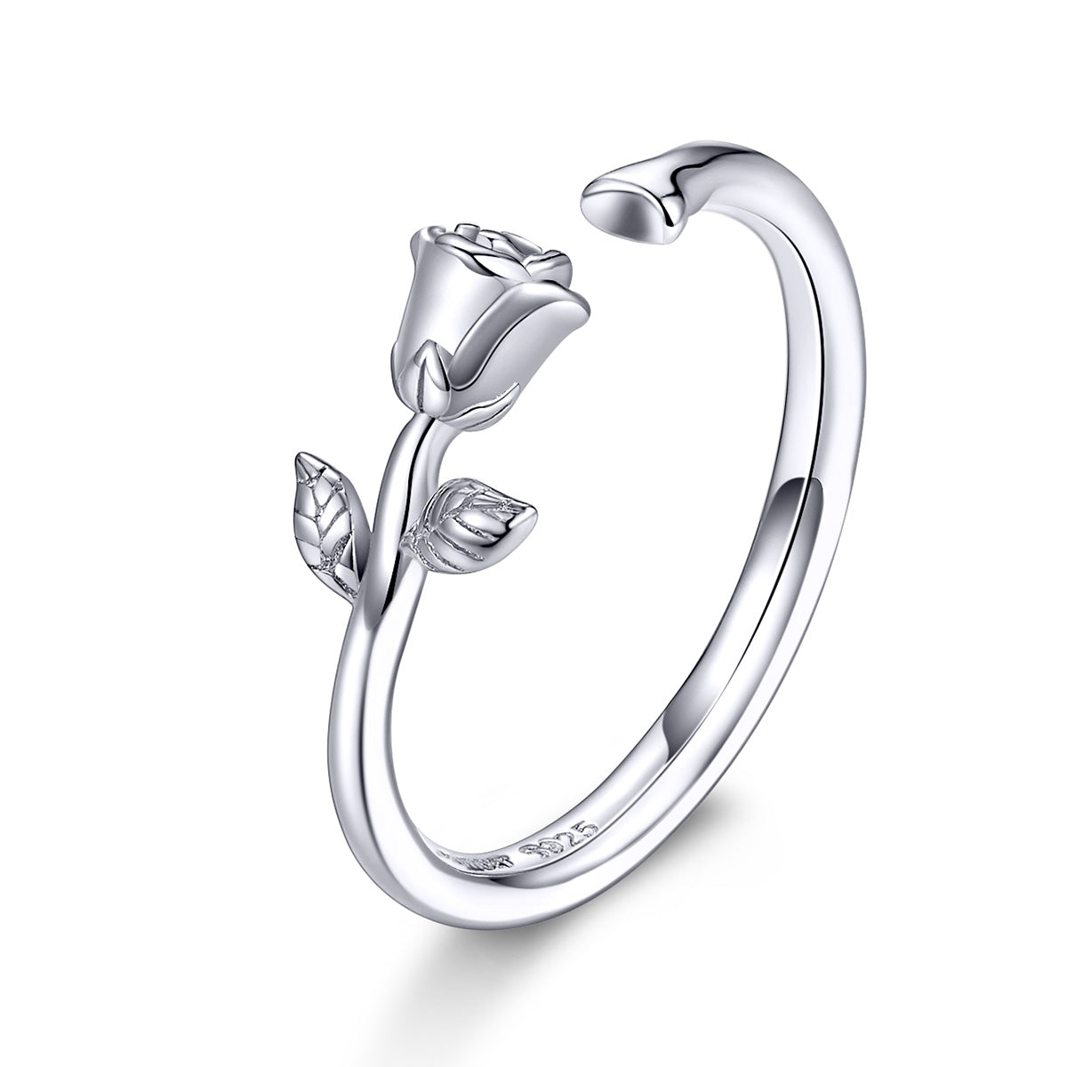 S925 Sterling Silver Plated Platinum Ring for Women by Bids.com