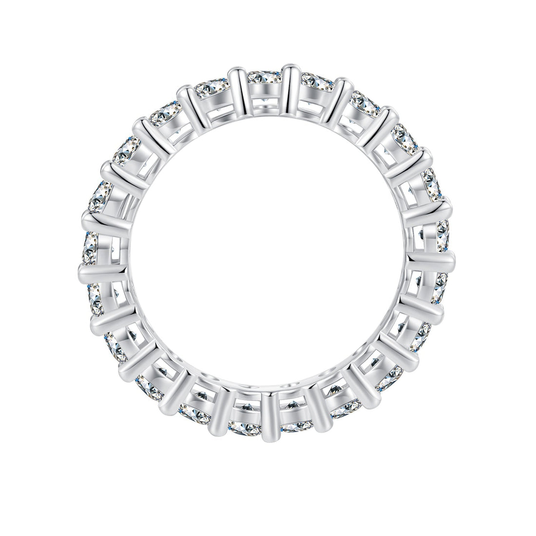 925 Sterling Silver Moissanite 0.1ct Ring Size 6 for Women  DestGlow