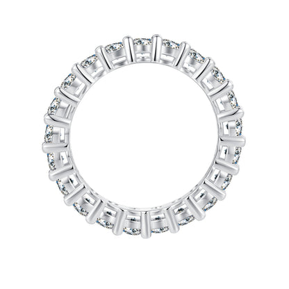 925 Sterling Silver Moissanite 0.1ct Ring Size 6 for Women