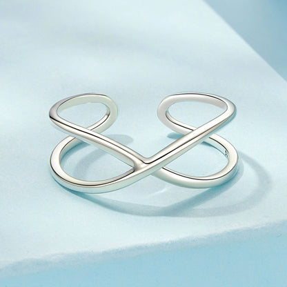 925 Sterling Silver Oxidized 0.7cm Ring for Women  DestGlow