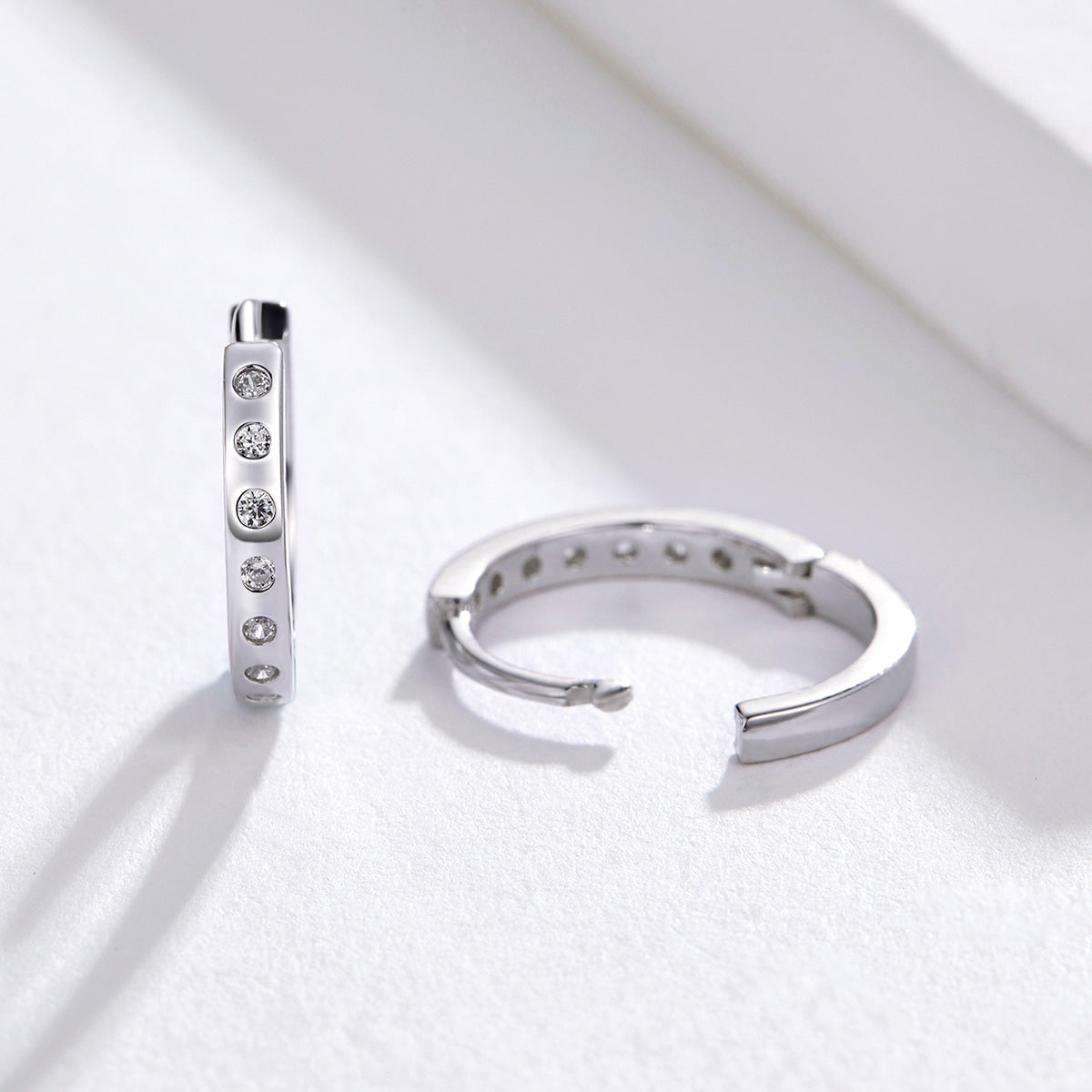 925 Sterling Silver Earrings with Pavé Setting CZ for Women  DestGlow