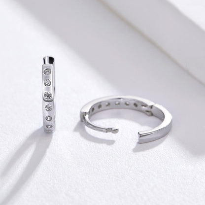 925 Sterling Silver Earrings with Pavé Setting CZ for Women  DestGlow