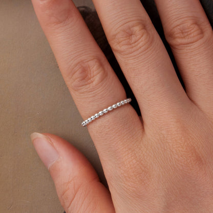 925 Sterling Silver Oxidized 0.17cm Ring for Women Size 6.0  DestGlow