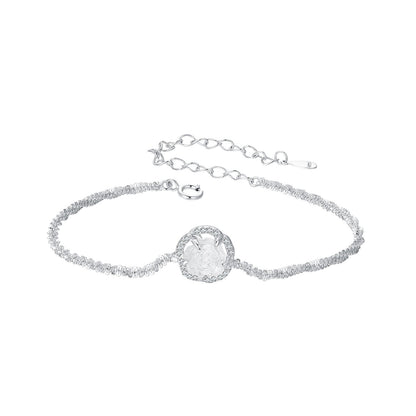 925 Sterling Silver Bracelet 150mm with CZ and Resin  DestGlow