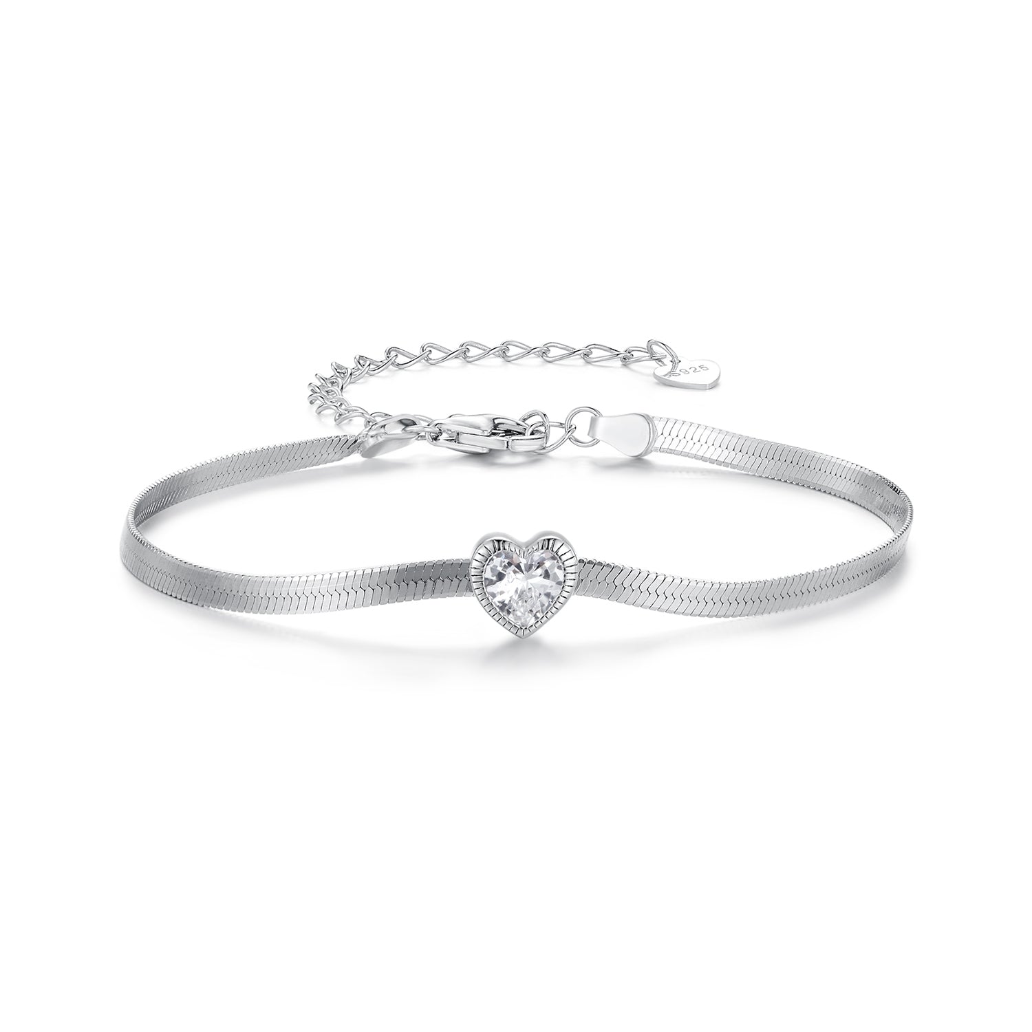 925 Sterling Silver Pavé CZ Bracelet for Women  DestGlow