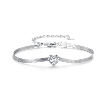 925 Sterling Silver Pavé CZ Bracelet for Women  DestGlow