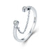 925 Sterling Silver Ring 1.2cm Width for Women  DestGlow