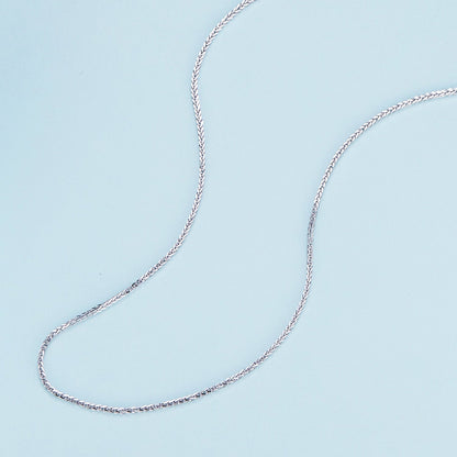 925 Sterling Silver Platinum Plated 45cm Chain Length Necklace for Women  DestGlow