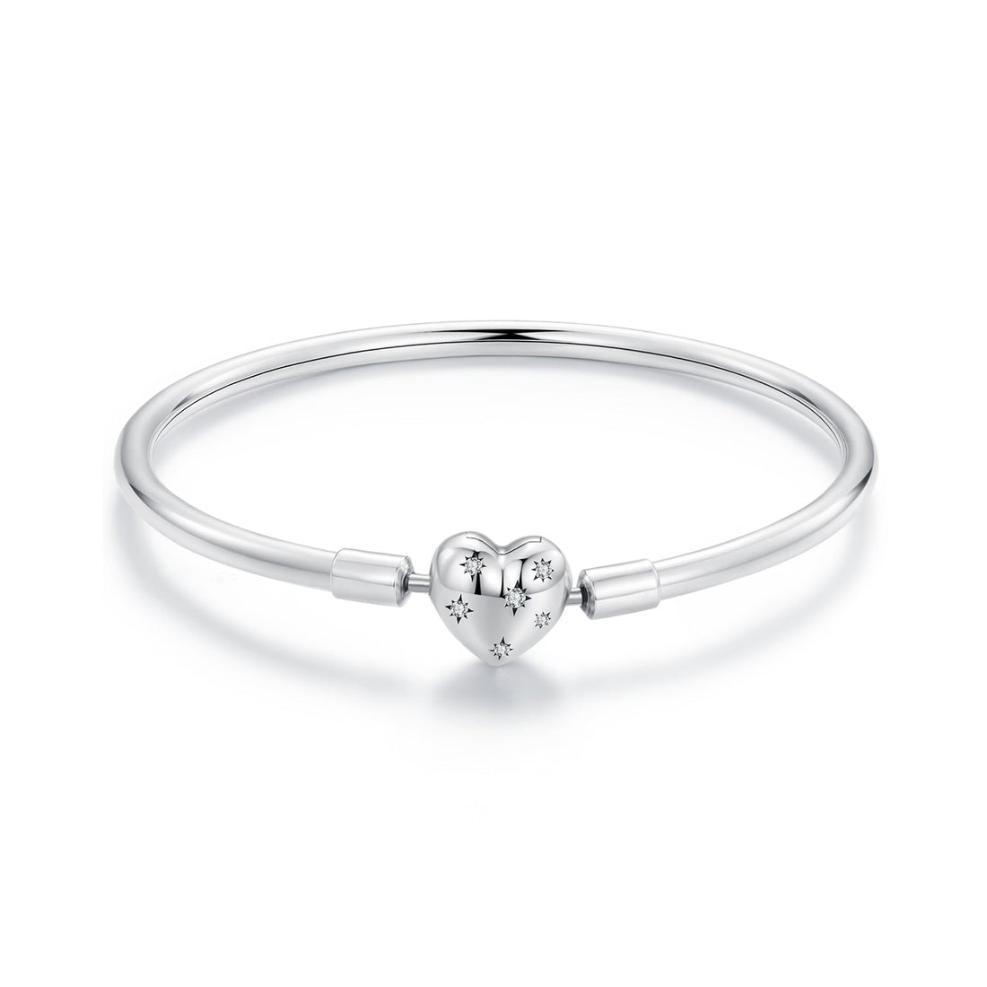 925 Sterling Silver White Gold Plated 17.0cm CZ Bracelet for Women  DestGlow
