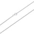 925 Sterling Silver + Plated White Gold 40cm Necklace  DestGlow