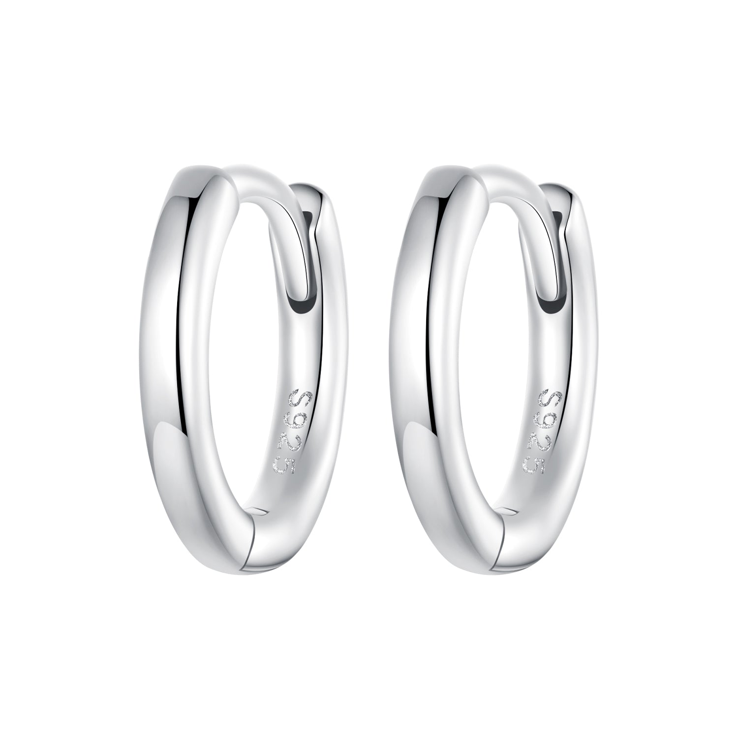 925 Sterling Silver &amp; White Gold Plated Earrings for Women