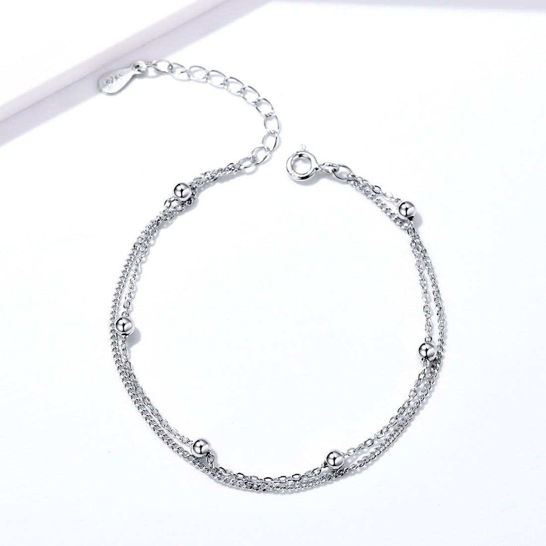 925 Sterling Silver Adjustable 19cm Bracelet for Women  DestGlow