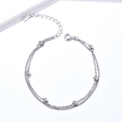 925 Sterling Silver Adjustable 19cm Bracelet for Women  DestGlow