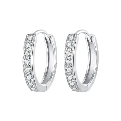 925 Sterling Silver Pavé Setting Gold Plated Earrings for Women  DestGlow