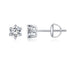 925 Sterling Silver Pavé Set CZ Earrings for Women - 0.5x0.5 cm  DestGlow