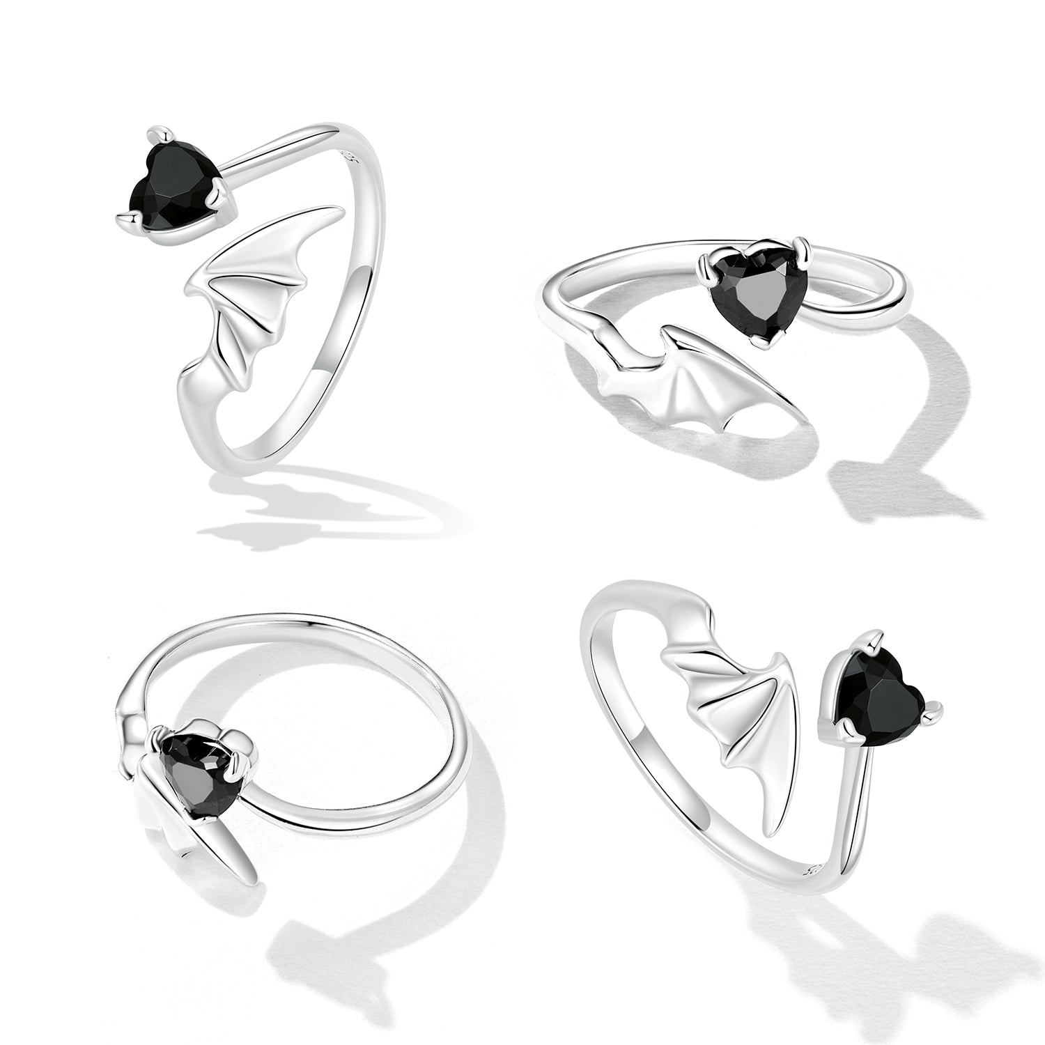 925 Sterling Silver Oxidized Pavé Setting CZ Ring  DestGlow