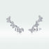 925 Sterling Silver Earrings - 1.4x0.5 cm - Platinum Plated for Women  DestGlow