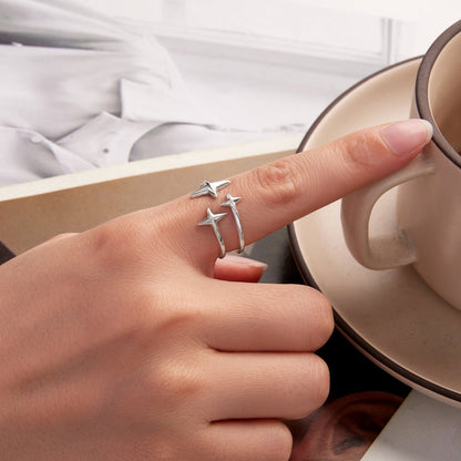 925 Sterling Silver Oxidized Silver Ring for Women  DestGlow