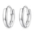 925 Sterling Silver Earrings for Women - Style A, 1.1x0.2cm, Platinum Plated  DestGlow