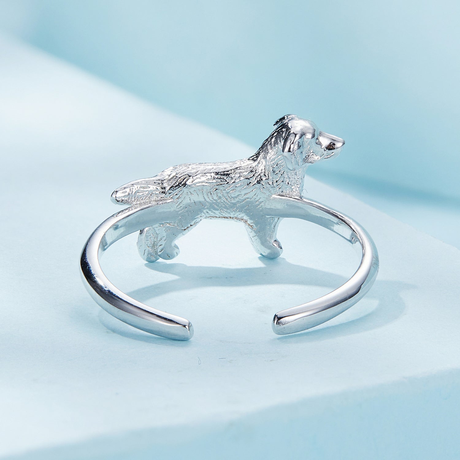 925 Sterling Silver Dog Ring 1.7mm for Women  DestGlow