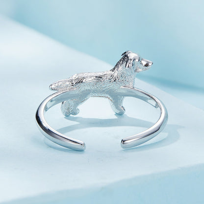 925 Sterling Silver Dog Ring 1.7mm for Women  DestGlow