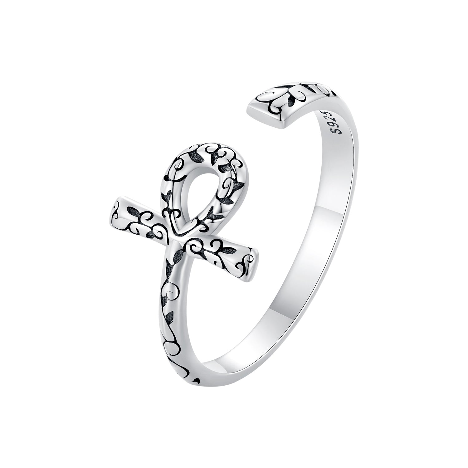925 Sterling Silver Oxidized 2.2mm Ring for Women  DestGlow