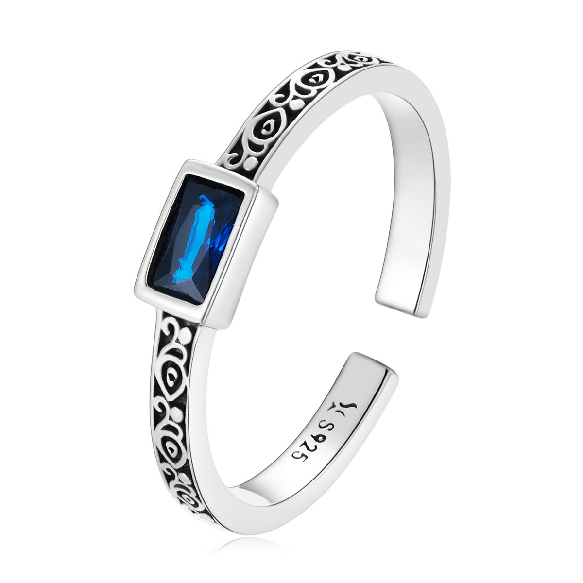 925 Sterling Silver Ring with Pavé Setting CZ  DestGlow