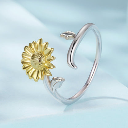 925 Sterling Silver Plated White Gold Ring for Women  DestGlow