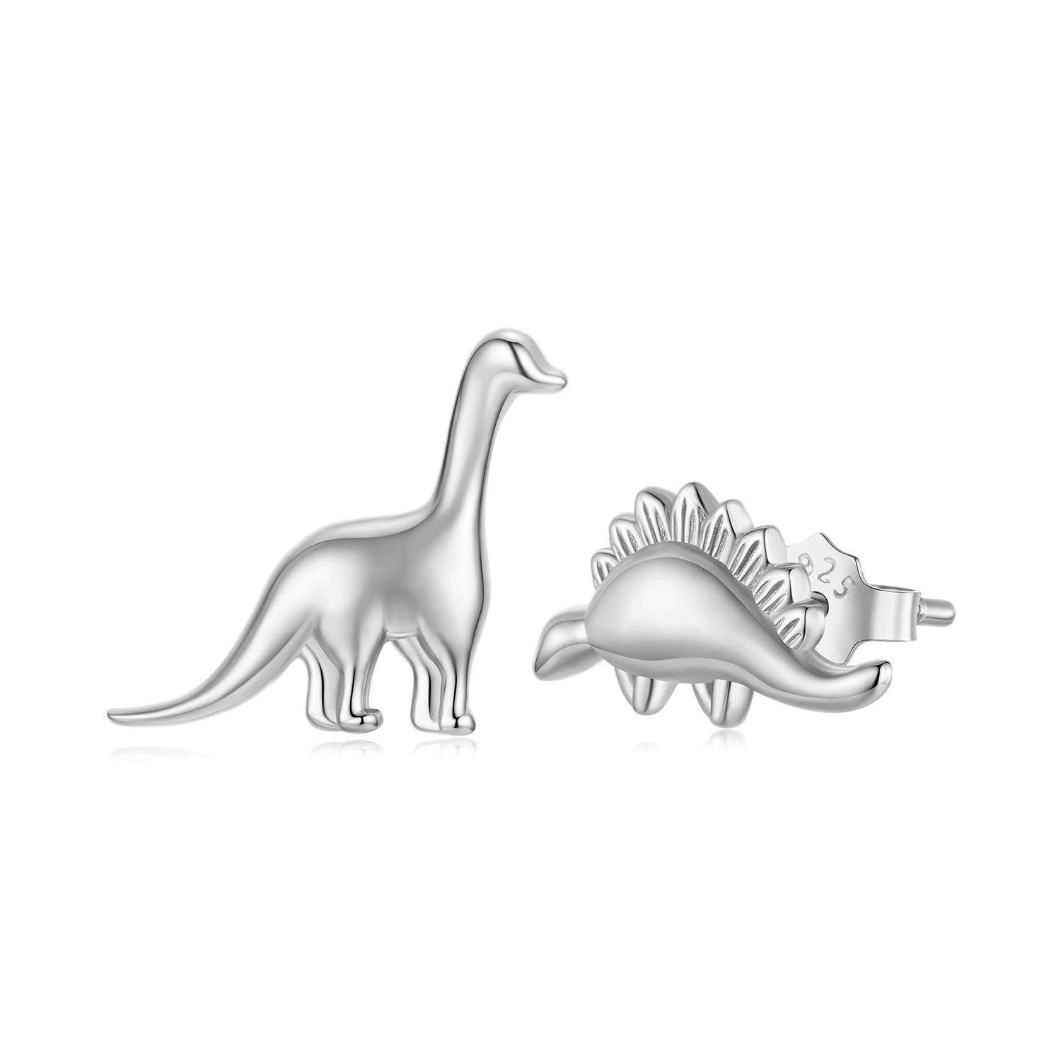 925 Sterling Silver Earrings with Oxidized Finish, 1.1*1cm &amp; 1.2*0.6cm for Women  DestGlow