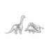 925 Sterling Silver Earrings with Oxidized Finish, 1.1*1cm & 1.2*0.6cm for Women  DestGlow