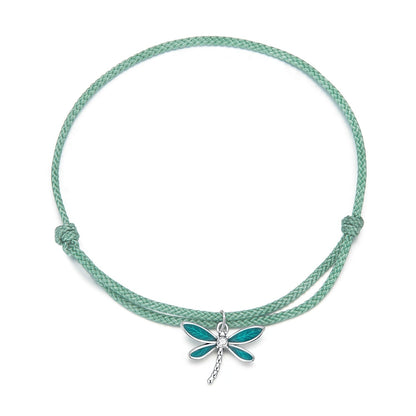 925 Sterling Silver Adjustable Bracelet with CZ and Enamel in Oxidized Finish for Women  DestGlow