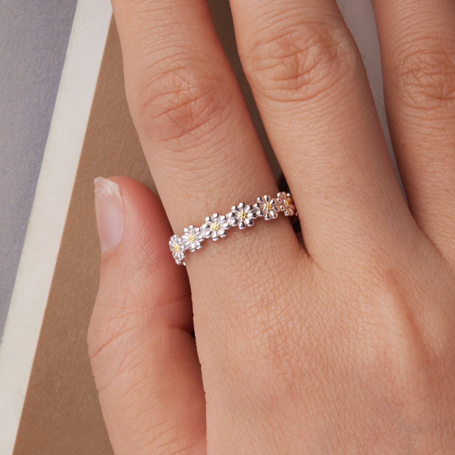 925 Sterling Silver Ring for Women - Style E, 0.4cm Width  DestGlow